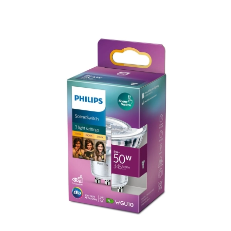 Żarówka Reflektor LED Halogen 5W=50W GU10 PHILIPS